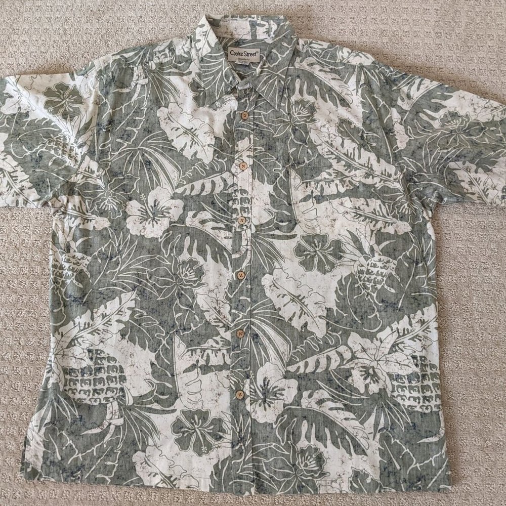 Men's XL Hawaiian Shirt w/Pocket (A293)